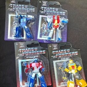 Transformers Action Figures Set Soundwave, Starscream, Optimus Prime, and Bumble